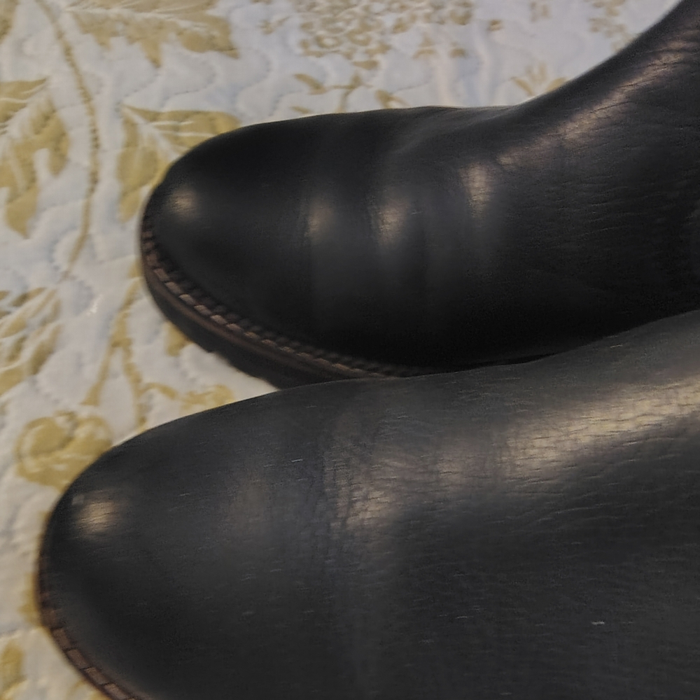 Caslon Black Leather Ankle Boots